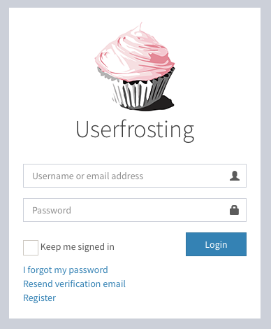 Custom login template